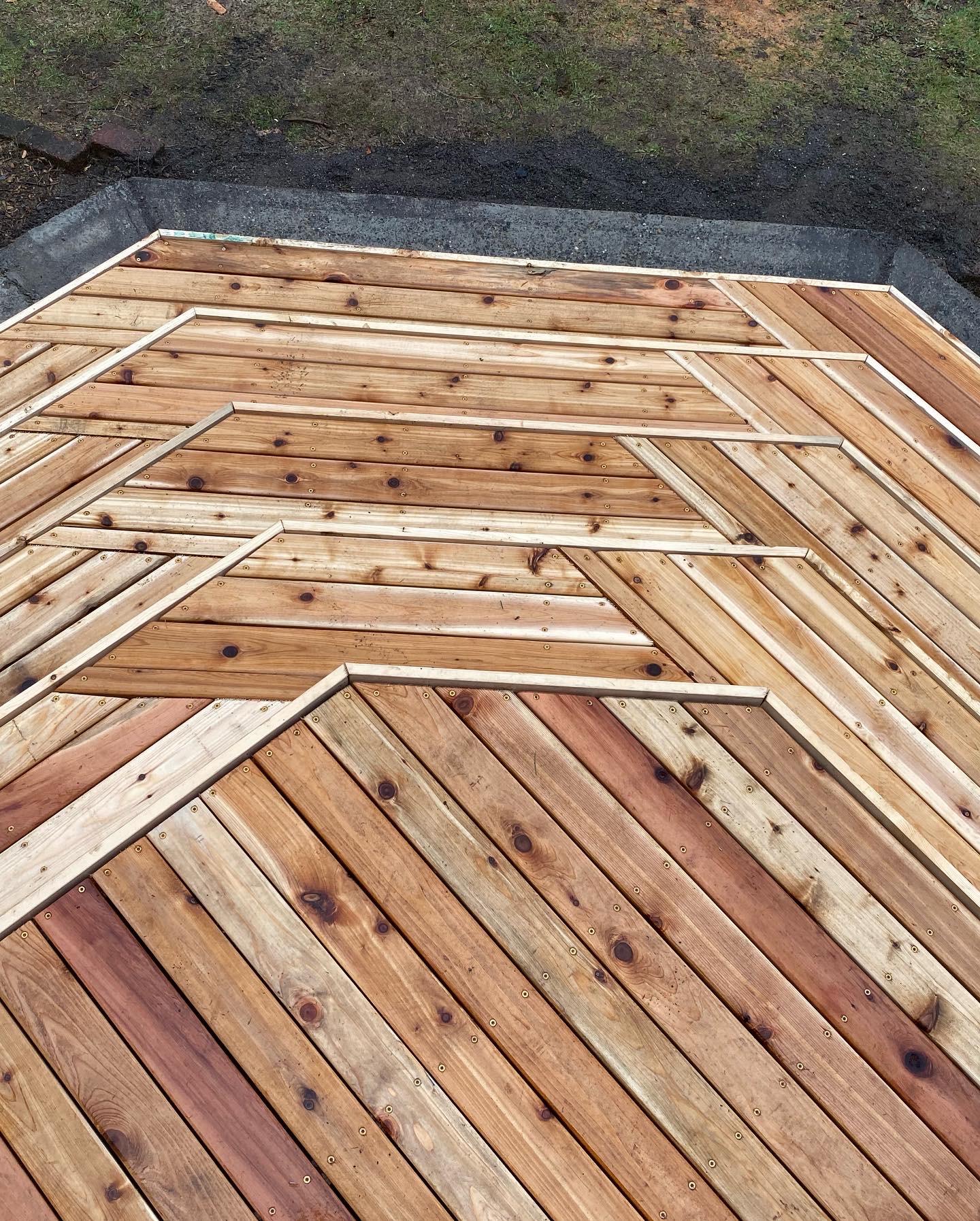 Custom Deck Building service by AMH Construction